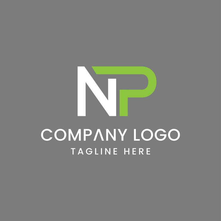 Vetor letra inicial np logo design excelente sinal de símbolo moderno criativo