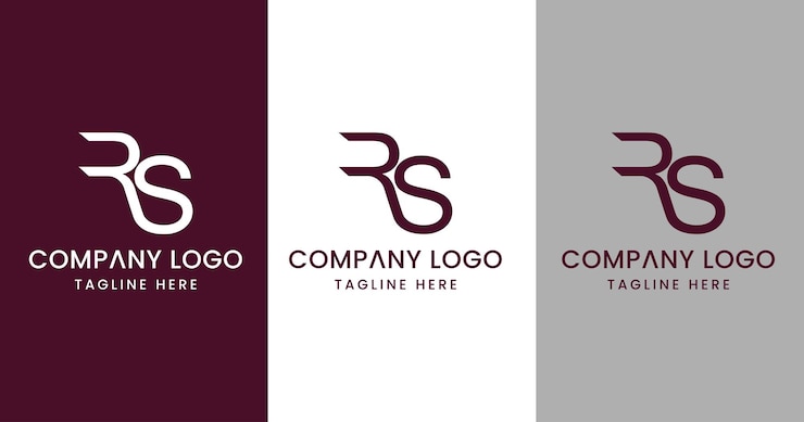 Vetor letra inicial rs design de logotipo excelente sinal de símbolo moderno criativo