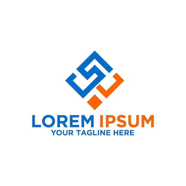 Letra inicial S Logotipo da Invesment