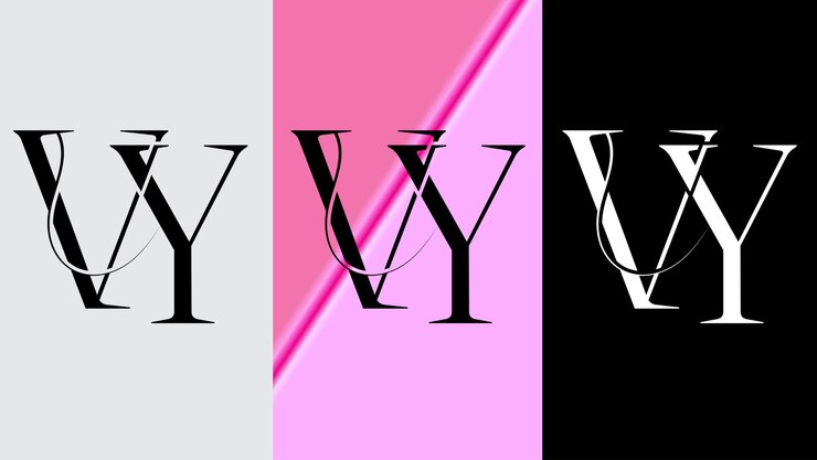 Vetor letra inicial vy logo design criativo símbolo moderno ícone monograma