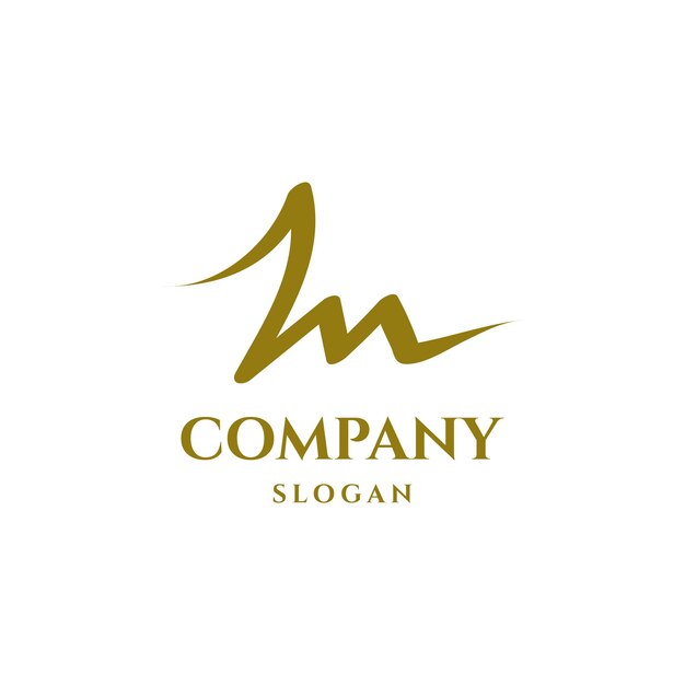 Letra inicial zm design de logotipo de assinatura elegante de luxo