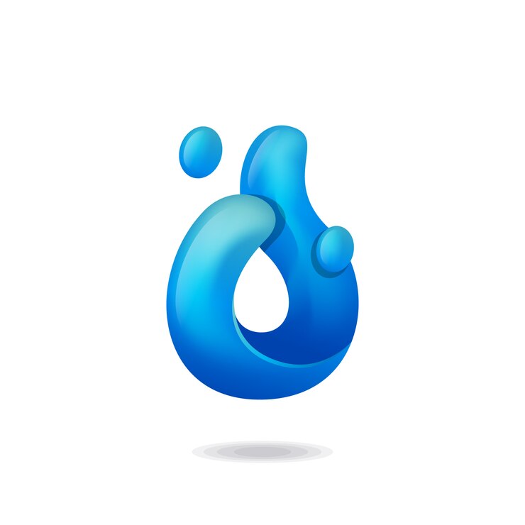 Letra J Liquid Logo