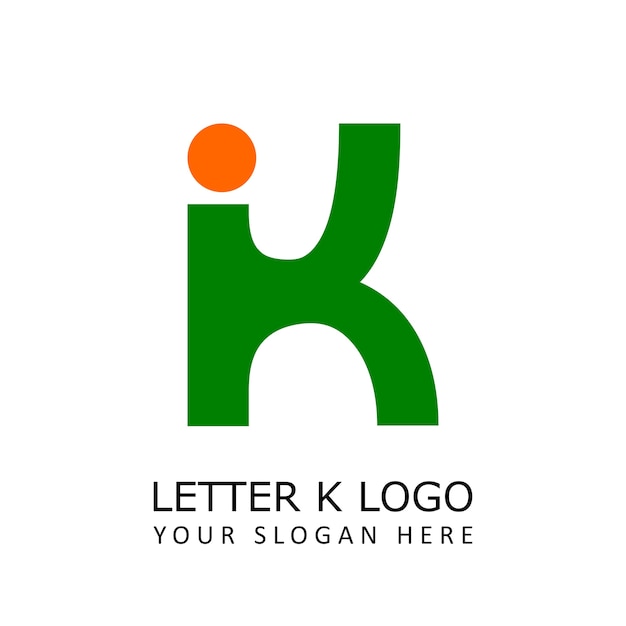 Letra k people logo