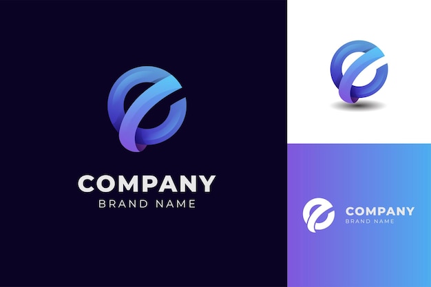 letra moderna E design de ícone de logotipo de globo abstrato logotipo colorido de letra e para tecnologia marca identidade símbolo design de marca