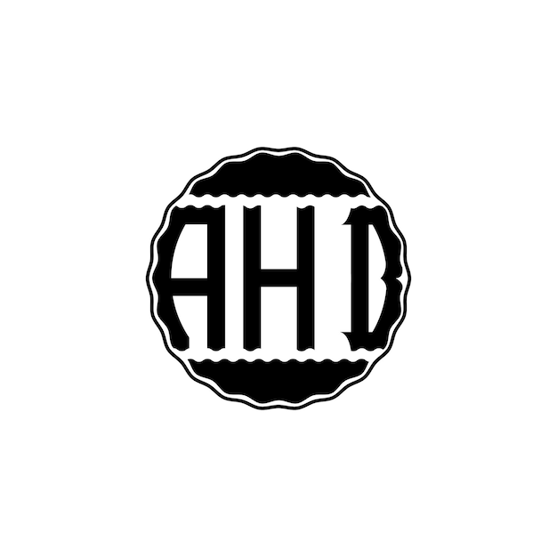 Vetor letra moderna logo 'ahb'