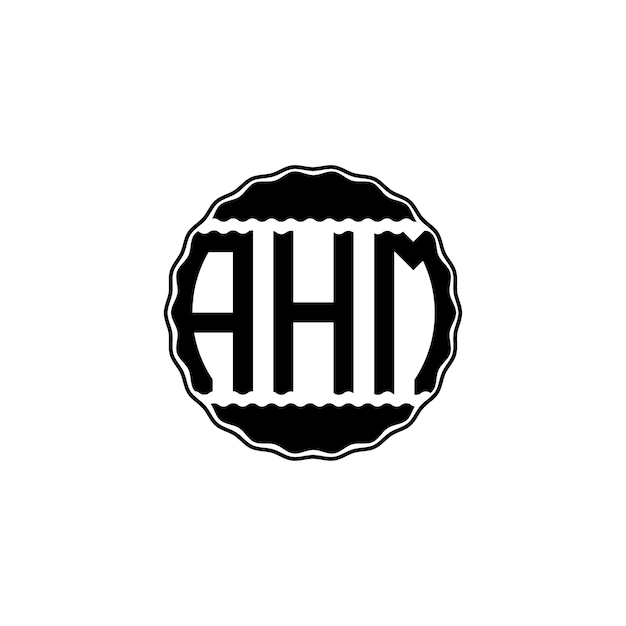Letra moderna logo 'ahm'