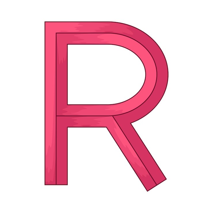 Vetor letra r
