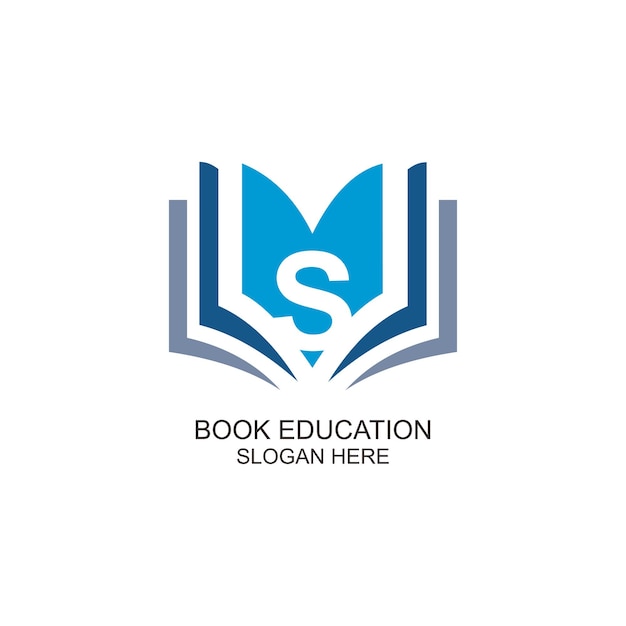 Letra s do logotipo da book education