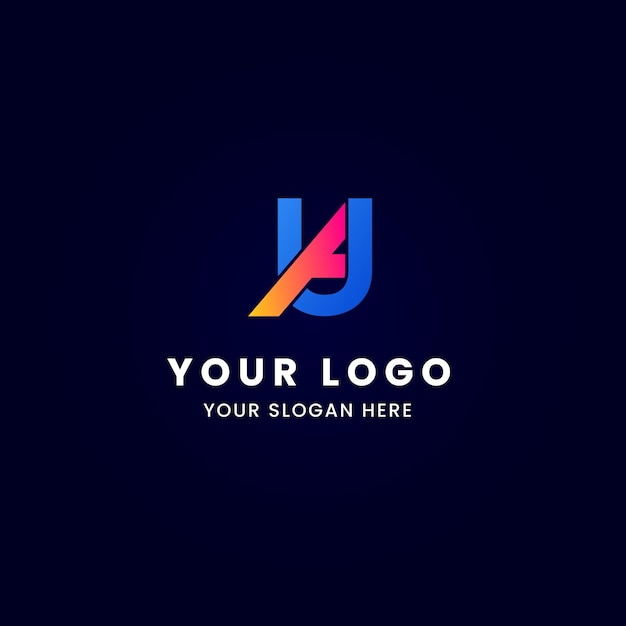 Letra ua e design de logotipo au