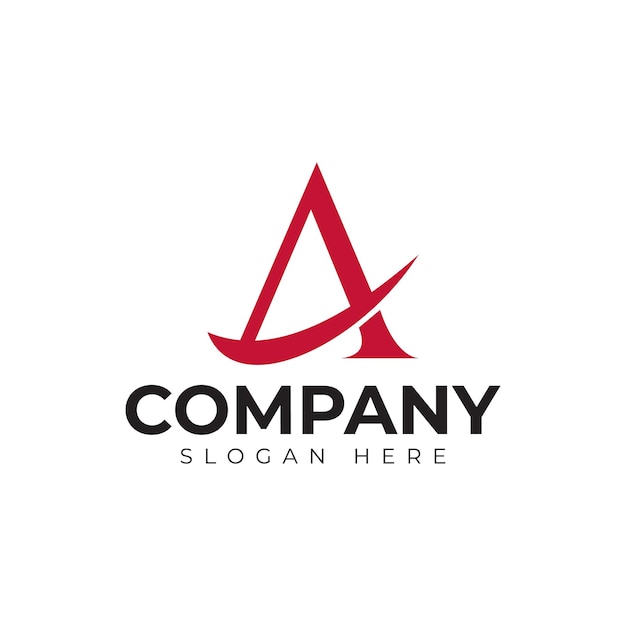 letra vetorial um modelo premium de logotipo