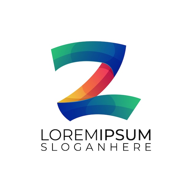 Letra Z logotipo moderno