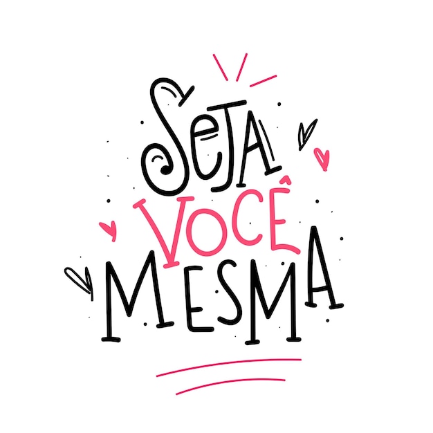 Vetor letras à mão