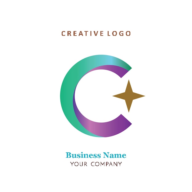 Vetor letras c, perfeitas para logotipos de empresas, escritórios, campi, escolas, educação religiosa