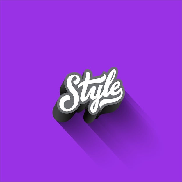 Letras de estilo Projeto vintage caligráfico