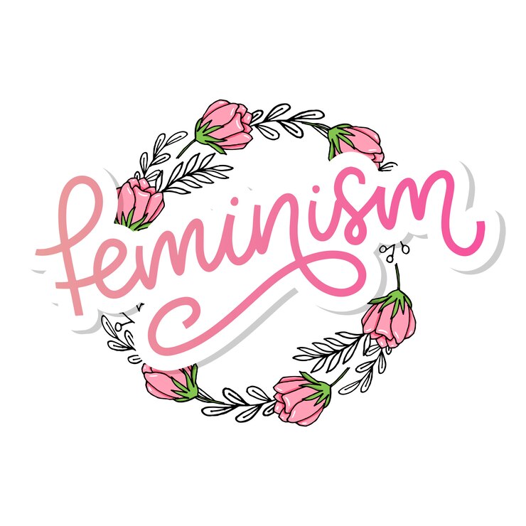 Vetor letras de feminismo
