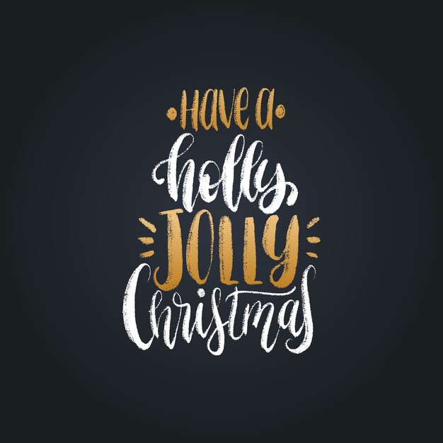 Letras de Natal com Holly Jolly