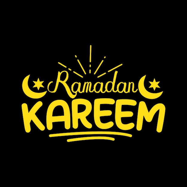 Letras de tipografia ramadan kareem para camiseta