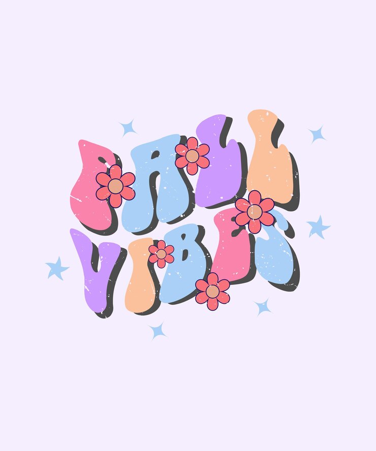 Vetor letras de vibrações de outono para design de camiseta