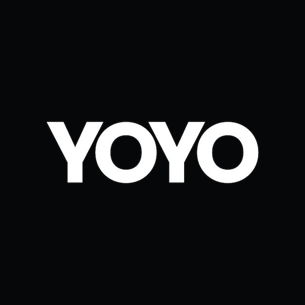 Vetor letras do alfabeto ícone logotipo yoyo monograma