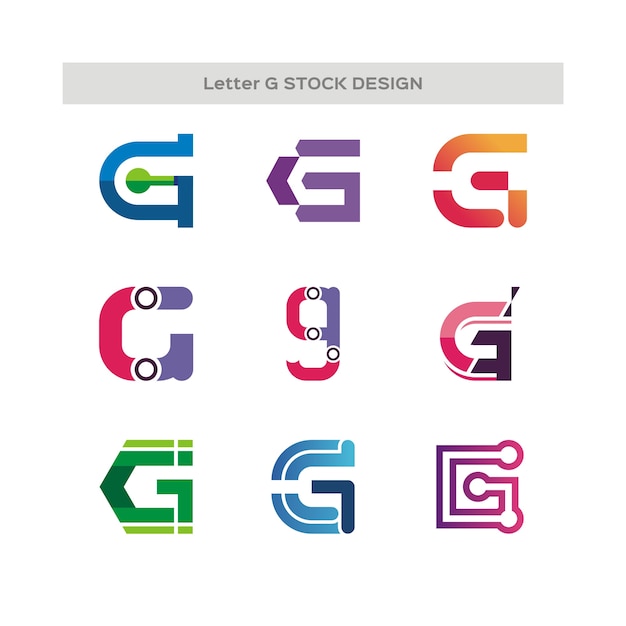 Letter g stock design logo