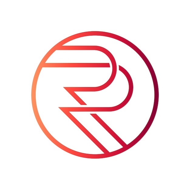 Letter r initial logo