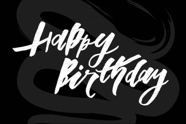 Lettering with phrase feliz aniversario