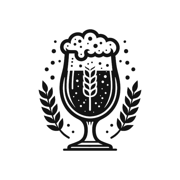 Levanta um copo de cerveja, uma garrafa, uma silhueta, um vetor, um ícone, um logotipo, um símbolo, uma ilustração.
