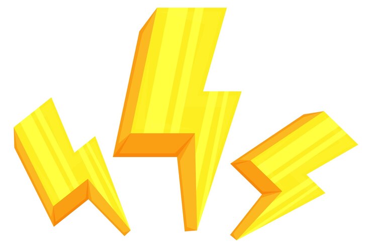 Vetor lightning functional game related sticker