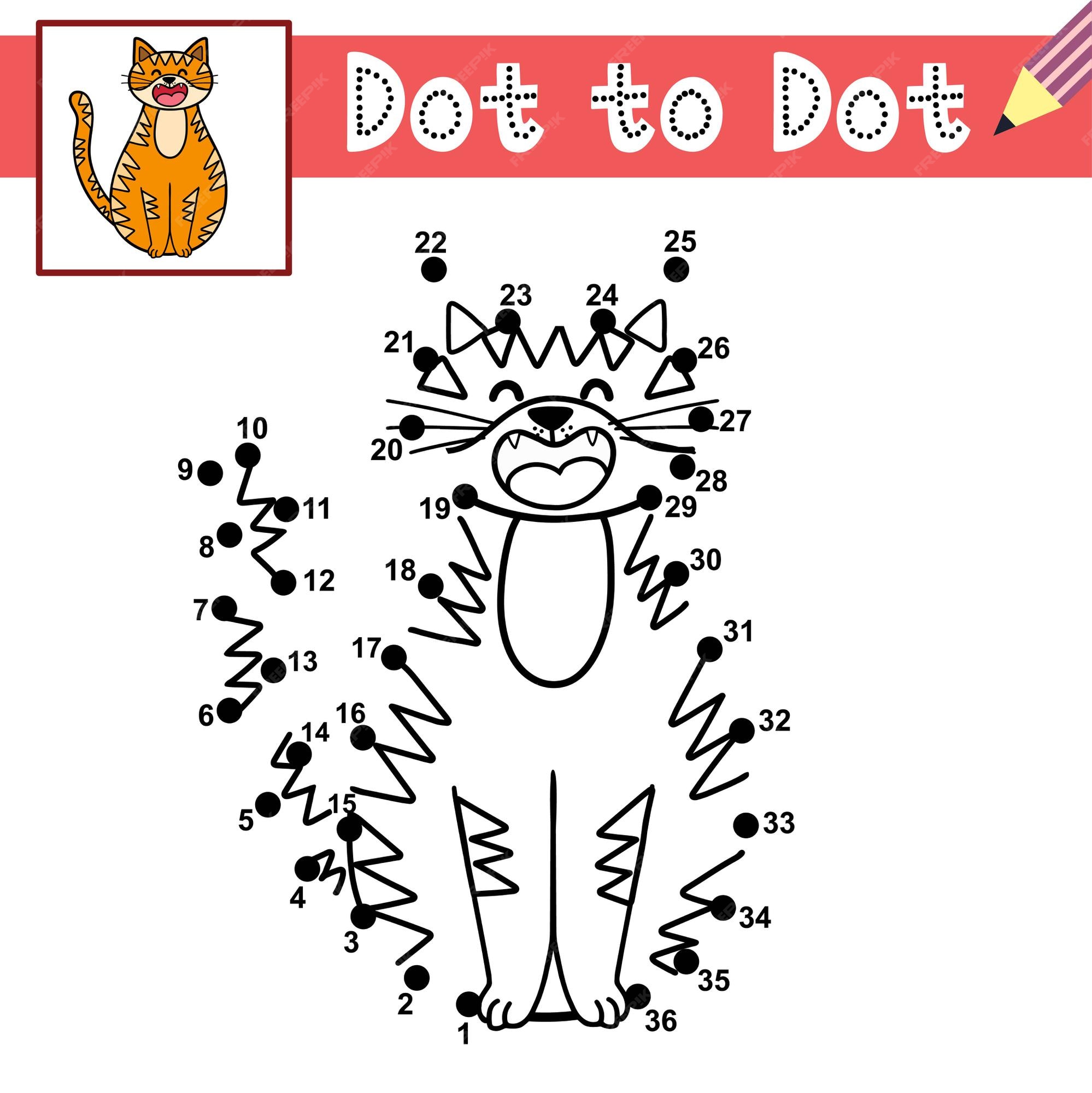 Tire Um Gato Para Conectar Os Pontos Gelado Do Picolé Dos Desenhos Animados  Para O Jogo Educacional Para Crianças Ponto Do Livro Ilustração do Vetor -  Ilustração de jogo, enigma: 151496677