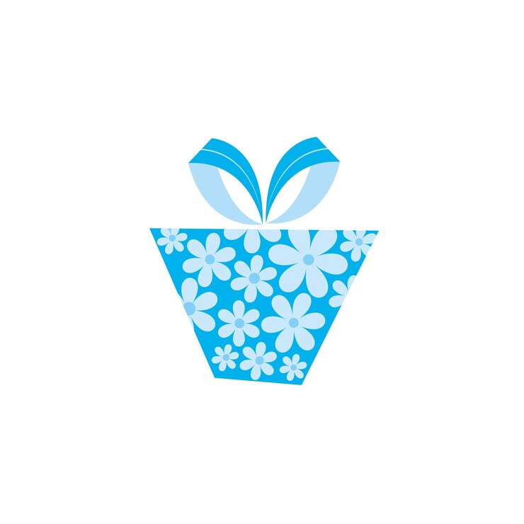 Vetor linda caixa de presente para as férias isoladas em ilustração vetorial de fundo branco em estilo simples