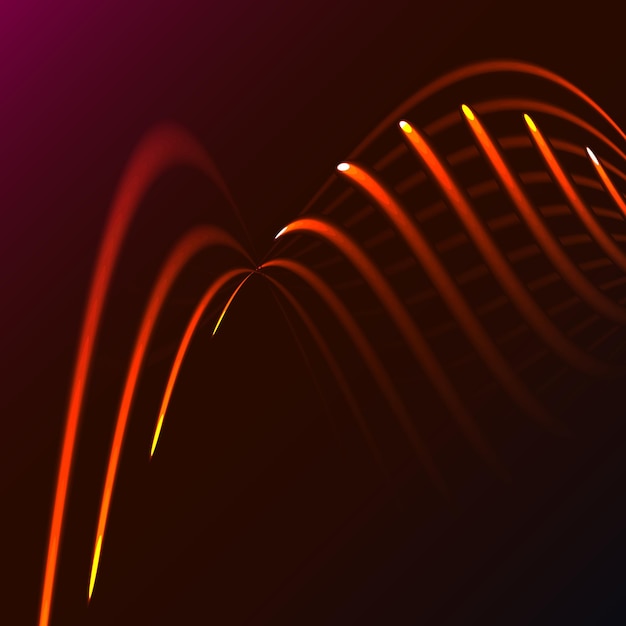 Linda energia mágica abstrata amarela rede elétrica espiral distorcida de fogo cósmico