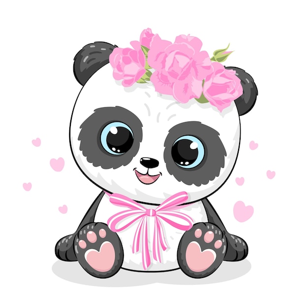 Desenho fofo do bebê panda - Stockphoto #28008294