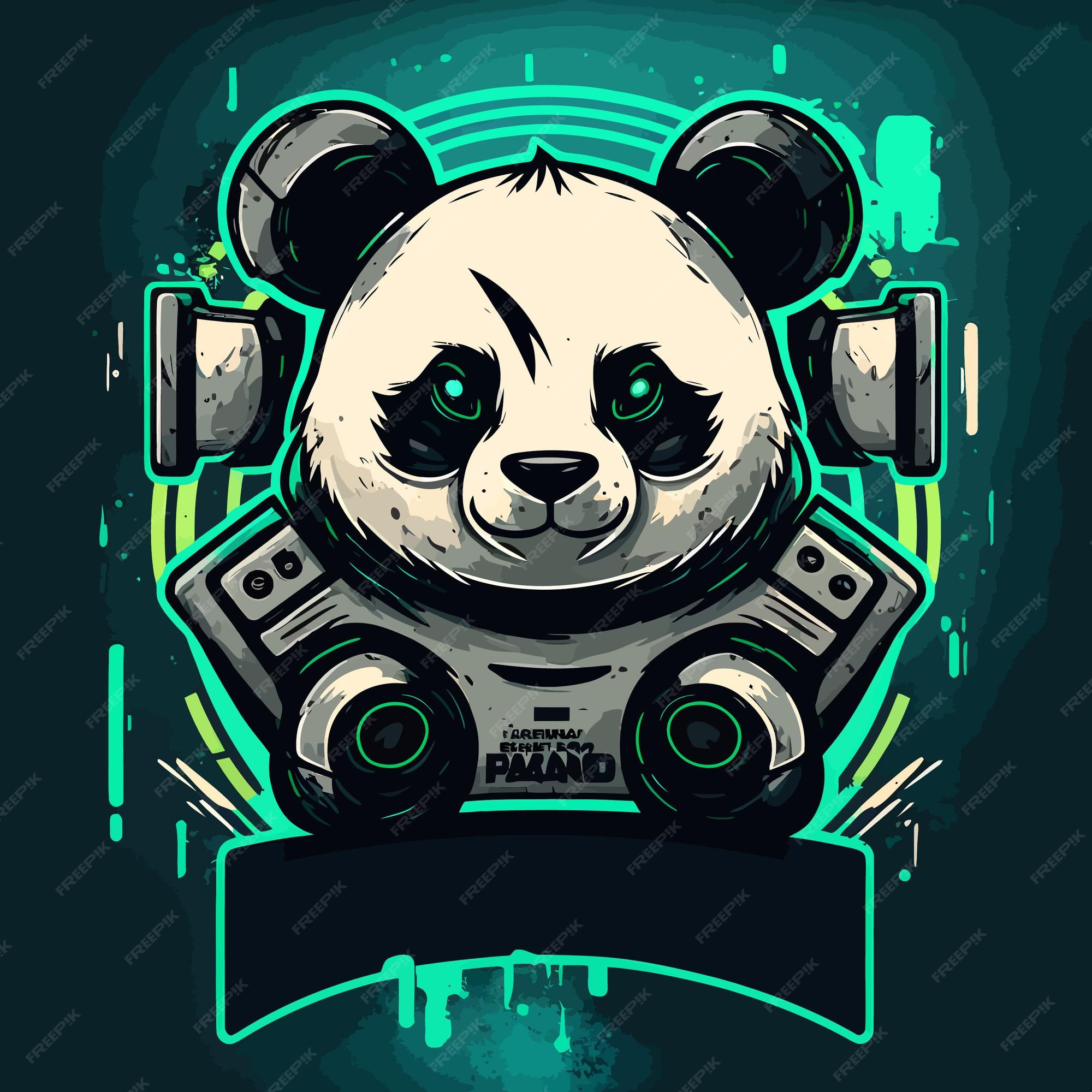 Logotipo Do Mascote Do Panda Irritado Para Esportes Ou Jogos PNG ,  Ilustração, Jogos, Vetor Imagem PNG e Vetor Para Download Gratuito