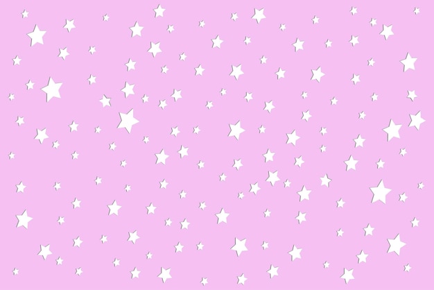 Lindo céu estrelado fundo rosa especial