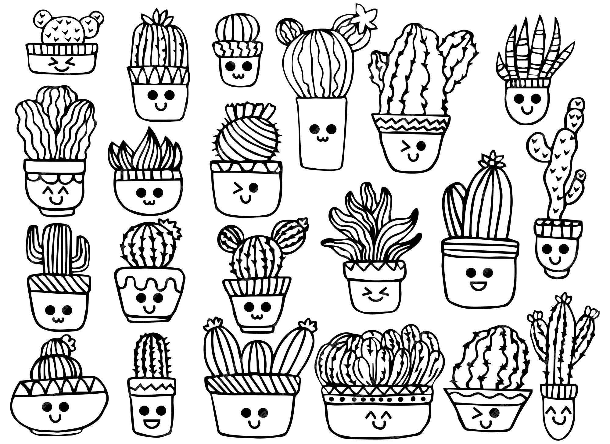 desenhos de cactos para colorir 97 –  – Desenhos para Colorir