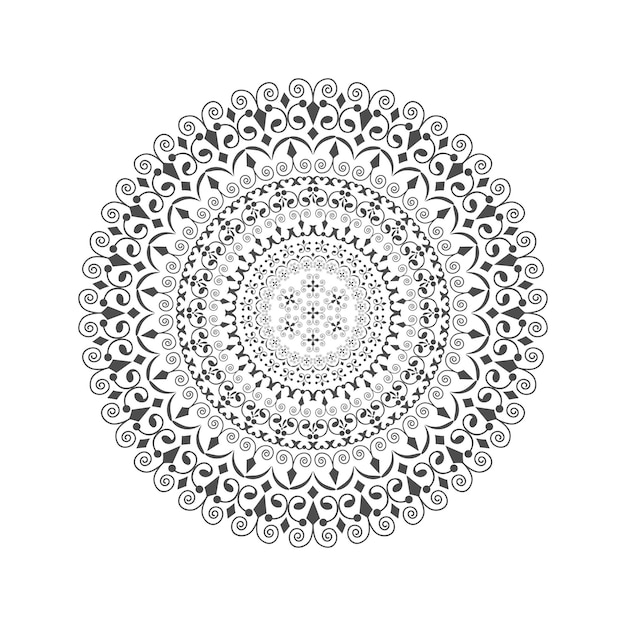 Lindo desenho de mandala floral