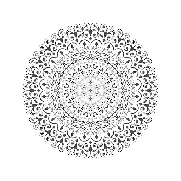 Lindo desenho de mandala floral