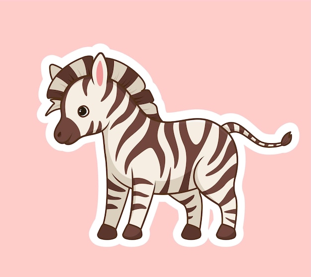 Lindo ícone de zebra
