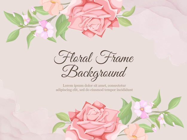 Lindo modelo de vetor de flora de fundo para banner de casamento