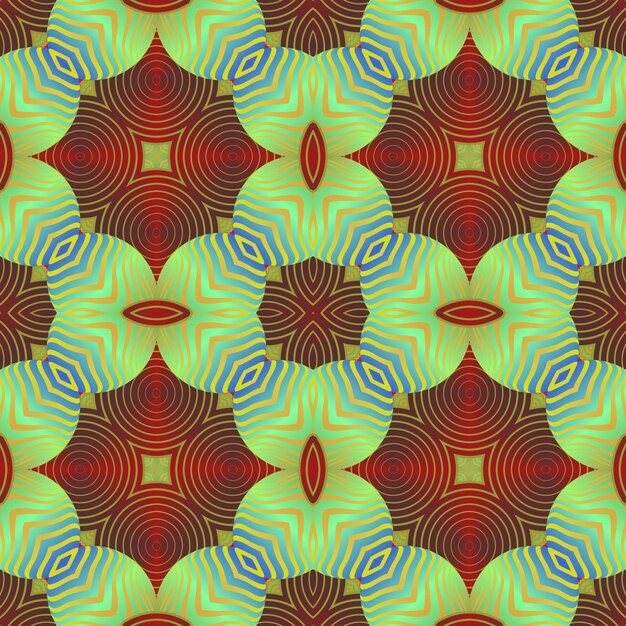 Lindo plano de fundo abstrato texturizado sem costura em cores verdes, vermelhas, azuis e amarelas douradas