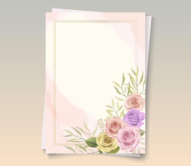 Lindo quadro de flores para enfeite de cartão