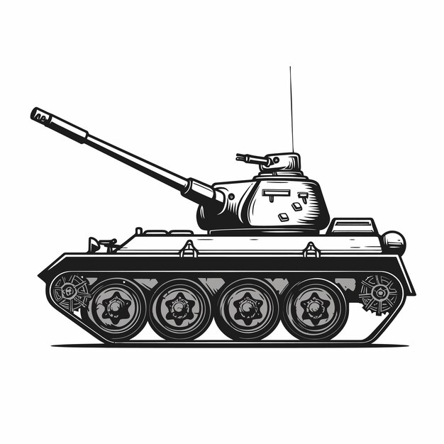 Linear_icon_turret_army_track_tank_with_long_bar