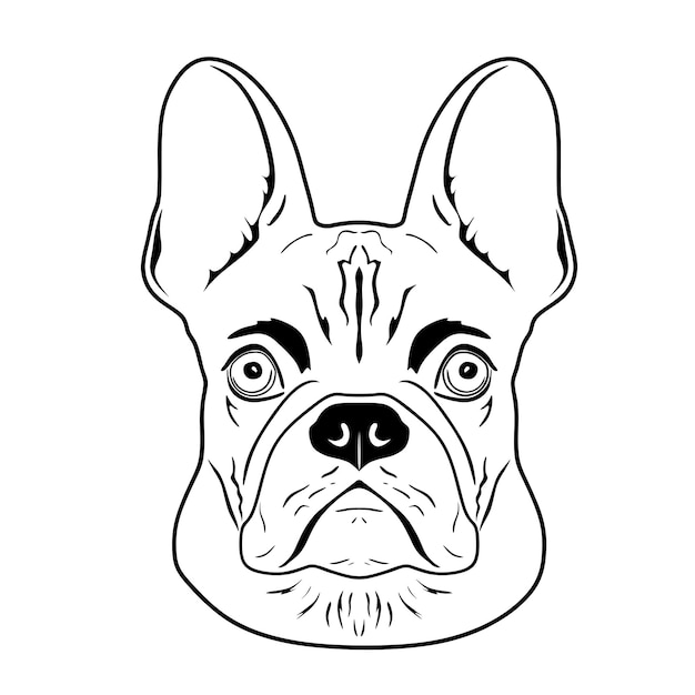 Vetor linha arte logotipo de cabeça de cachorro modelo de silhueta feito à mão 15