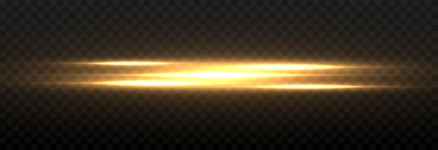 Linha brilhante do vetor linhas brilhantes horizontais png brilho mágico luz néon linha luz luz dourada