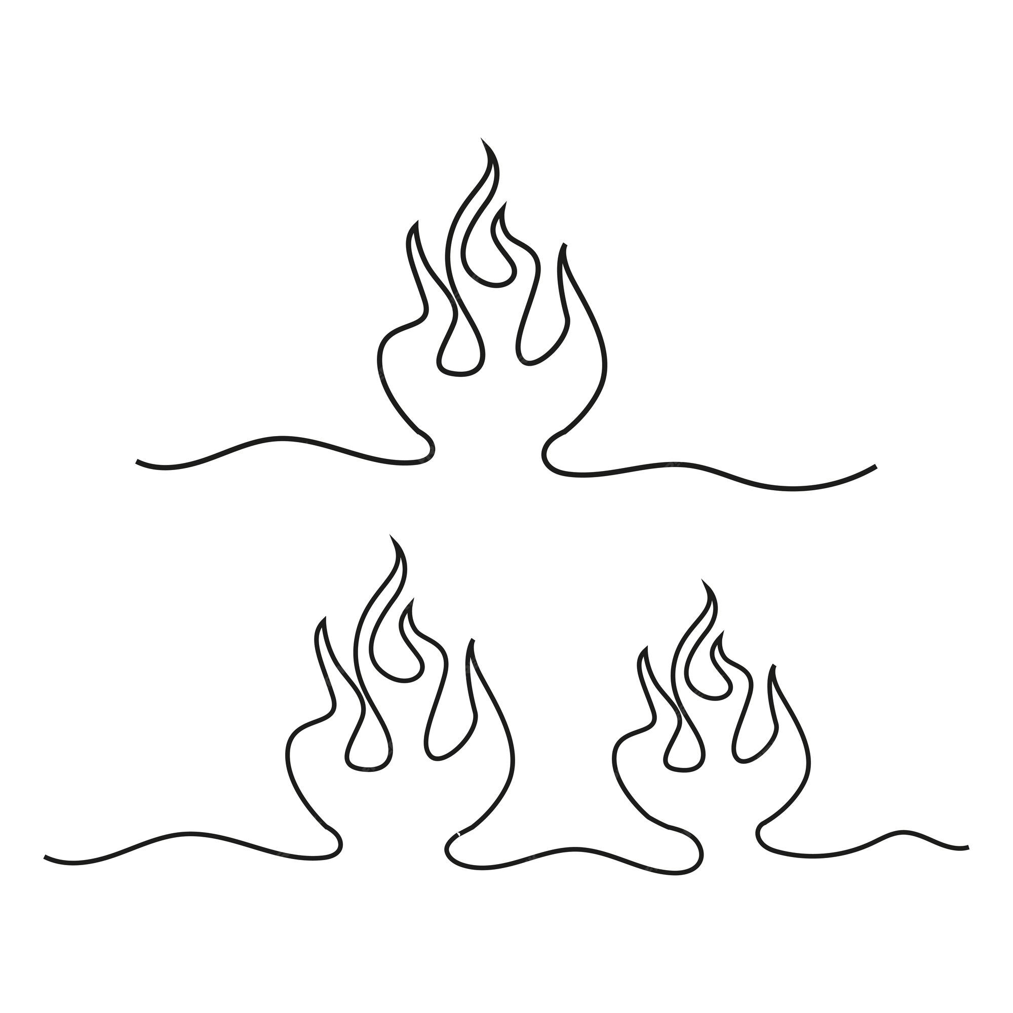 Ilustração Do ícone De Fogo Desenhado à Mão Com Estilo De Linha única  Ilustração do Vetor - Ilustração de linha, energia: 169039325