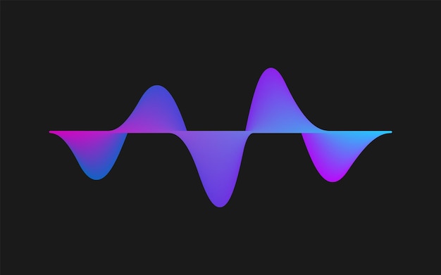 Linha de onda de movimento gradiente abstrato