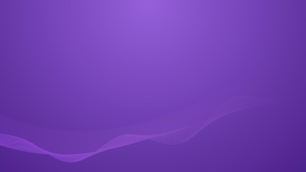Linha futurista abstrata sobre fundo de cor de gradiente roxo para design gráfico criativo moderno