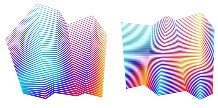 Vetor linhas abstratas elemento de design preto e branco sobre fundo branco de ondas angulares ilustração vetorial eps 10 para impressão de cartão de visita elegante grunge brochura flyer banners capa tecido de etiqueta de livro