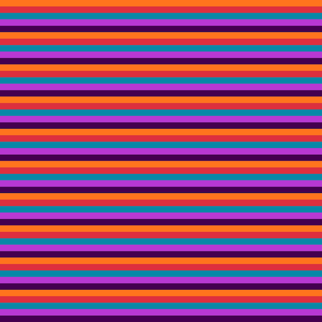 Linhas coloridas sem costura padrão retrô