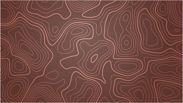 linhas de contorno de mapa topográfico vetor de fundo